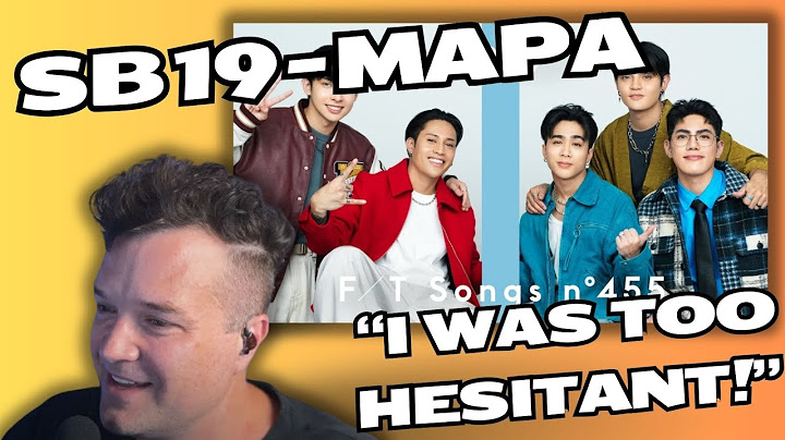 Former Boyband Member reacts to SB19 - "MAPA" (First Take)