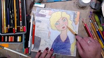 #mixedmediaarttutorials #tutorials #kellydonovan #knittingandthings #plaidcrafts