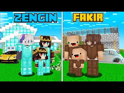 ZENGİN VS FAKİR AİLE 😱 - Minecraft