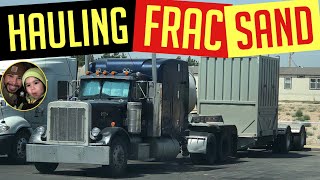 Frac Sand Hauling in West Texas Oilfield Trucking