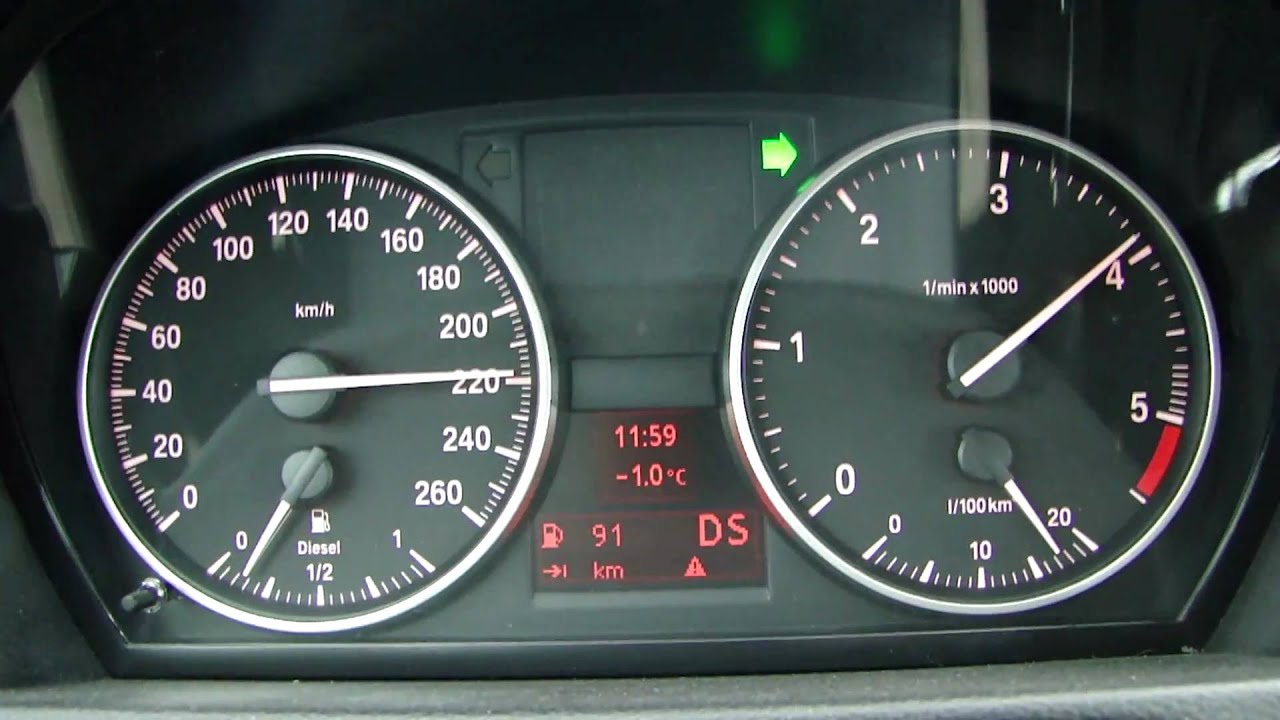 New BMW 320d Coupe E92 MY 2010 (184 PS) 0-220 km/h acceleration