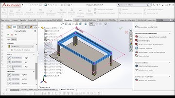 Simulación estática de un bastidor realizada en SolidWorks 2019 y ANSYS R19.2