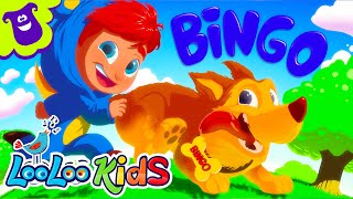 Video thumbnail of "🐶 Bingo and Baa Baa Black Sheep | More Children Songs and Nursery Rhymes  - LooLoo Kids"