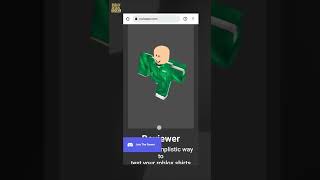 How To Test Roblox Clothing Design On Phone #Shorts screenshot 2