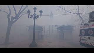 Valencia en Fallas. Mascletá del 6 marzo de 2022.