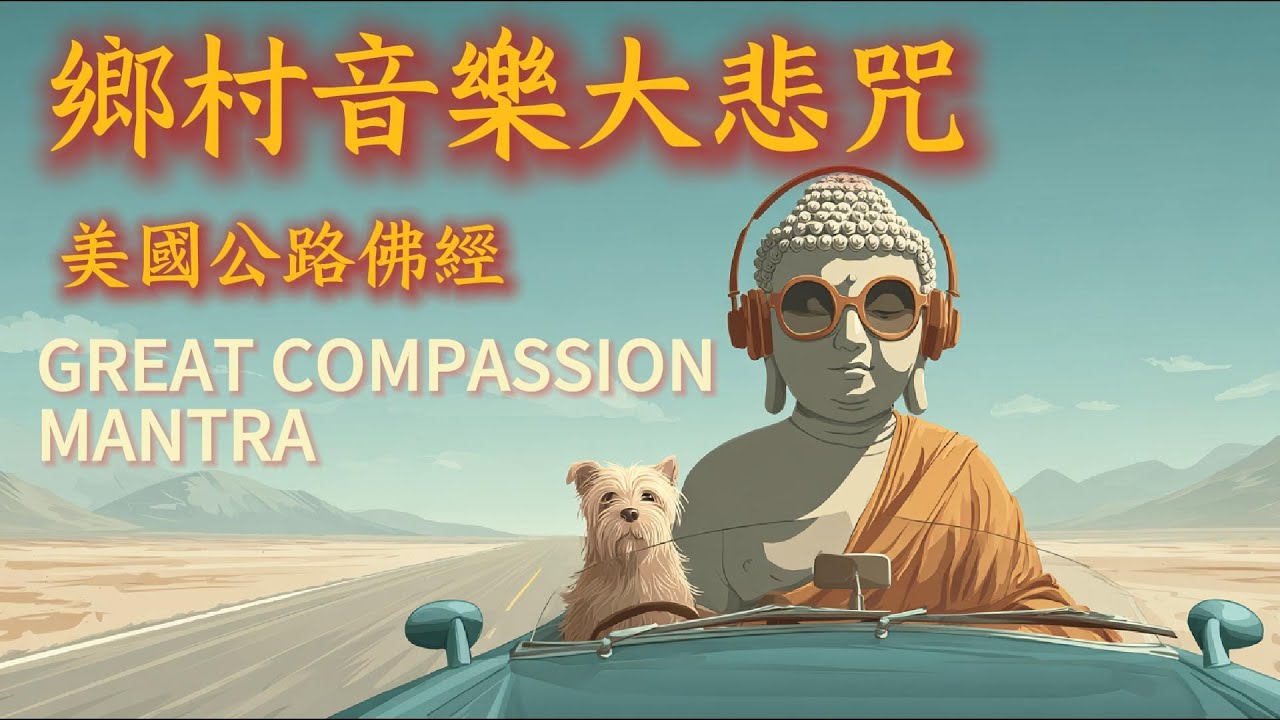 🚗 美國鄉村音樂《大悲咒》清新民謠吉他佛樂版｜消除路怒，通勤／長途行車｜舒緩煩躁、放鬆緊繃｜行車平安 BGM｜一路放鬆、一起持誦#音樂 #大悲咒#佛樂#鄉村音樂