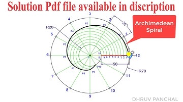 Archimedean Spiral | Engineering Curves | Engineering Drawing