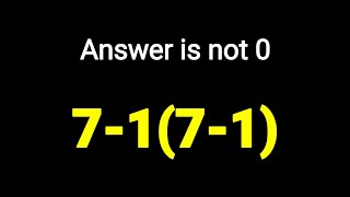 99% of People Get This Wrong! | 7 - 1(7 - 1) =  | PEMDAS Math Challenge | ASVAB Math Practice