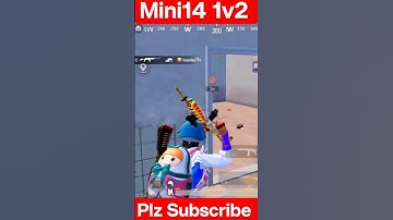 Next Level 1v2 Clutch with Mini14 in Pubgmobile #shorts #shortvideo #pubg #bgmi