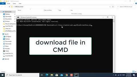 Download File in Command line | Windows 10