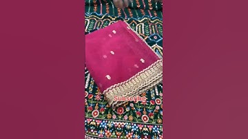 Georgette Embroidery fabric with Matching net dupatta ll #wholesaledesignerfabrics #shorts