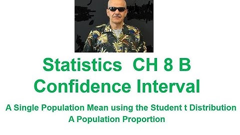 Statistics OpenStax ch 8 B
