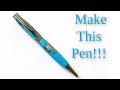 Make this Blue and Black Acrylic Pen!!