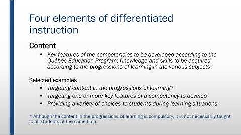 Differentiated Instruction Through Pedagogical Flexibility