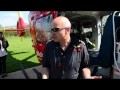 Midlands Air Ambulance show school children around the helicopter
