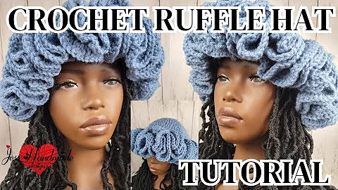Crochet Ruffle Hat tutorial | Beginner Friendly