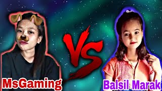 MsGaming 🆚 Balsil // one tap custom match girl vs girl 🔥