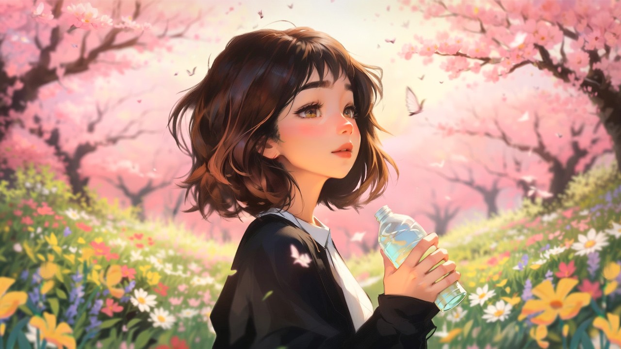 Warm Spring Air Lofi 🦋 Peaceful Study Beats for Focus & Healing ~ Lofi & Chill