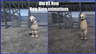 New Borns old vs new animations | Slendytubbies 3