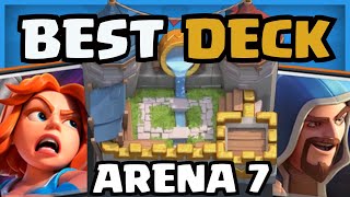 *NEW* #1 BEST DECK FOR ARENA 7 IN CLASH ROYALE! screenshot 3