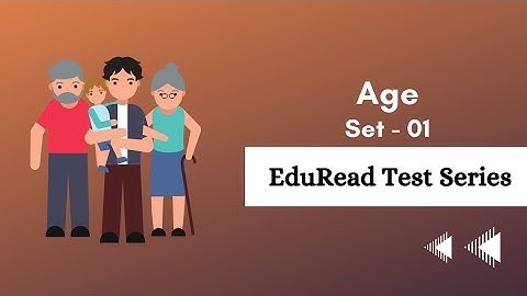 How to solve #age #aptitude questions for #placement? || Set 01 || EduRead Test Series