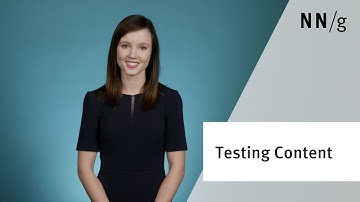 Usability Testing for Content