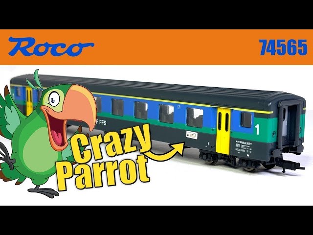 Crazy Parrot Coach Roco's Swiss SBB 1st class coach Model Railway