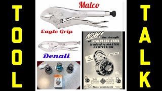 Malco Eagle Grip Factory Closing. Denali Claw Locking Clamp.  Master Combination Locks