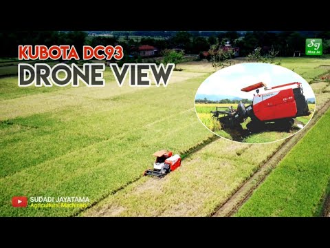 Video KUBOTA DC 93 WITH BEAUTIFUL RICE FIELDS DRONE VIEW by... - youtube