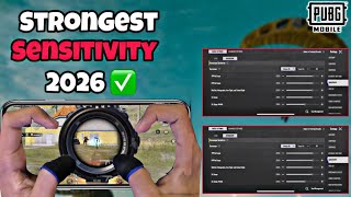 NEW UPDATE 4.4🔥NEW BEST SENSITIVITY CODE & SETTINGS 2026🔥4 FINGER CLAW GYROSCOPE | PUBG MOBILE