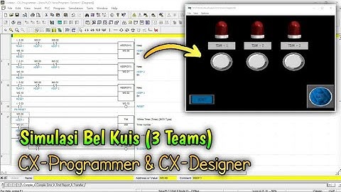 Simulasi bel kuis 3 teams _ CX programmer & CX Designer