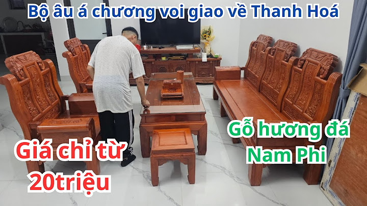 Bàn ghế gỗ phòng khách tại thanh hóa năm 2024