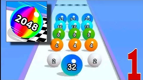 Ball Run 2048 Merge Number 1-25 All Levels Gameplay Android,iOS