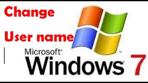 User Account Name:How To Change User Account Name In Windows7