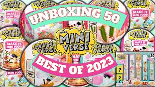 UNBOXING 50 MINI VERSE BALLS! OVER 3 HOURS! BEST OF 2023! MINI VERSE CAFE, DINER, & HOLDAY SERIES!
