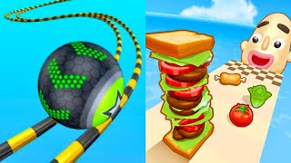 Satisfying Mobile Games ... Sandwich Run, Sandwich Runner, Tall Man Run, Juice Run, Ball Run 2048