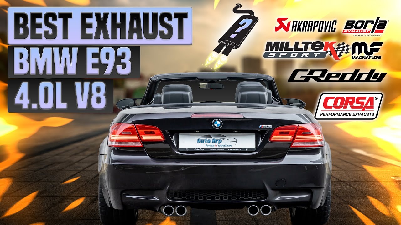 BMW E93 Exhaust Sound 4.0L V8 🔥 Upgrade,Mods,Review,Modified,Borla,Milltek,Supersprint,Akrapovic+  