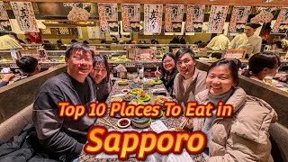 Top 10 Places to Eat in Sapporo, Hokkaido, Japan; Sushi, Butadon, Miso Ramen, Japanese Parfait