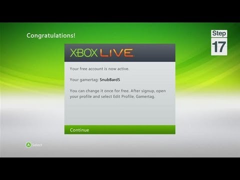 Signing Up and Connecting to Xbox Live