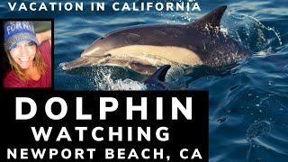 DOLPHIN WATCHING IN CALIFORNIA| BOAT RIDE OFF THE CALIFORNIA COAST| ON VACATION IN CALIFORNIA