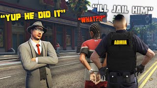 I Lied To An Admin And He Jailed Him For 30 Minutes!!!! (GTA RP Trolling)