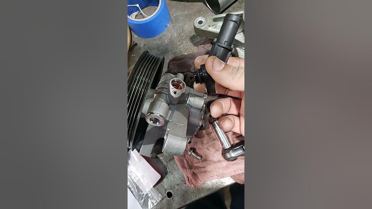 The reason why a Honda power steering pump may squeal - YouTube