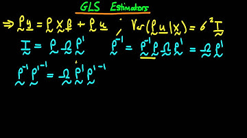 39 - GLS estimators in matrix form - part 2