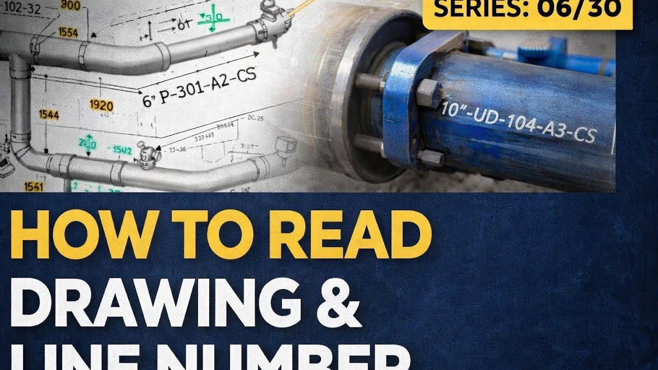 Decipher Draw How to Read Line Number in Isometric Drawing | Piping ISO Trick - YouTube