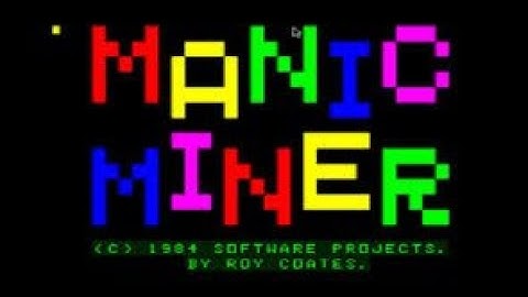 602 Manic Miner Movie mode ZX Spectrum, HD 60fps