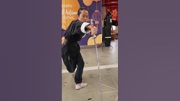 Thrilling Straight Sword Demo By Our Lady Master  #kungfulessons