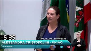 023 - Palavra Livre 8, Alessandra Cristofolini Julho, Dia 11 Sessão Ordinária 2022