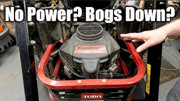 Toro Titan Zero Turn ZX6020 No Power Bogs/Dies Under Load Full Diagnosis/Fix Kawasaki FR730V Engine