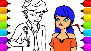 Miraculous Masterpiece: Coloring Marinette & Adrien 🐞💋 - An Adventure in Coloring Pages by Coloring GAMEPLAY TV 17,108 views 4 months ago 3 minutes, 54 seconds