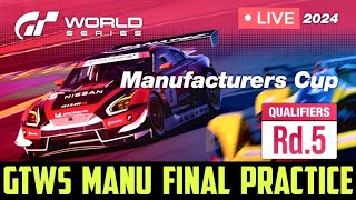 Gran Turismo 7: GTWS MANUFACTURERS CUP RD.5 [FINAL PRACTICE] - DAYTONA ROAD COURSE + NEW CAR UPDATE!